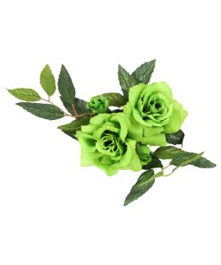 Lyskrans, rose, lime grøn, 15 cm