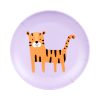 Tallerken med tiger, melamin, 21 cm