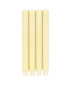 Jættelys, GUL SAND, 30 x 3 cm. (2,2 cm.), 100% ren stearin (4 stk.)