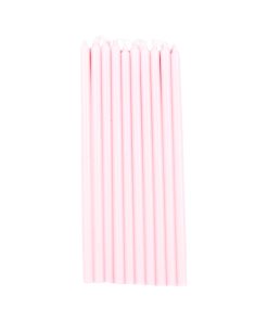 Kertelys, pastel baby rosa, 1,2 x 30 cm, 100% ren stearin (10 stk.)