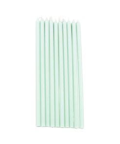 Tafelkerze, mintgrün, 1,2 x 30 cm, 100% reines Stearin (10 Stk.)