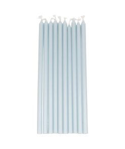 Kertelys, lyseblå, 1,2 x 30 cm., 100% ren stearin (10 stk.)