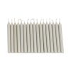 Tafelkerze, licht staubgrün, 1,2 x 12 cm, 100% reines Stearin (16 Stk.)