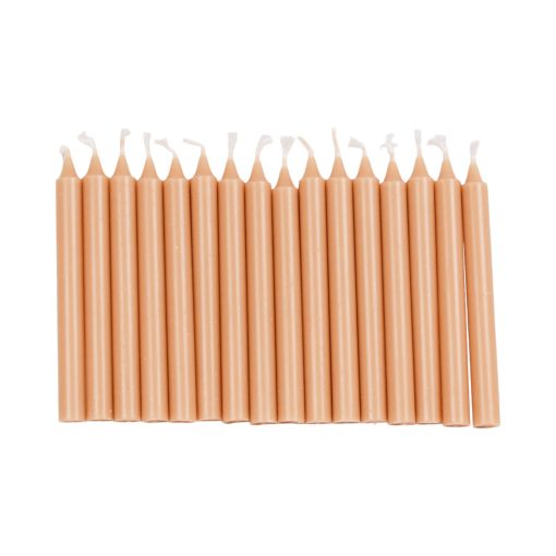 Kertelys, lys karamell, 1,2 x 12 cm., 100% stearin (16 stk.)