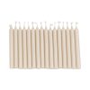Tafelkerze, beige, 1,2 x 12 cm, 100% reines Stearin (16 Stk.)