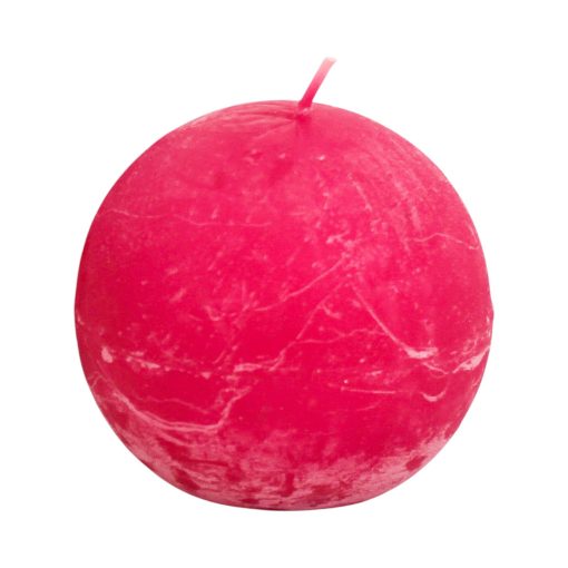 Kulelys, rustikk og gjennomfarget rosa, Diam. 7,5 cm.