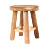 Hocker, Teakholz, 15 x 17,5 cm