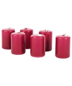 Alternative view of Kubbelys, kuvertlys, bordeaux, 4x6, (6 stk.)