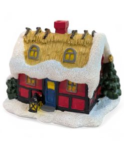 Alternative view of Fachwerk-Weihnachtshaus. Grüne Tür. 7 cm.