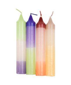 Alternative view of Stagelys 3-farvet multifarvet, grøn/hvid/lilla. 15 cm.