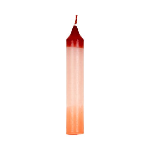 Stakelys 3-farget multifarget, brun/beige/oransje. 15 cm.