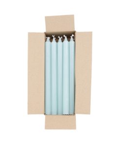 Rustikale Stabkerze, LICHT PETROLEUM, 28 cm. (20 stk.)