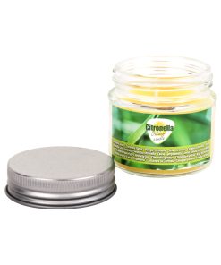 Citronella lys i glas med låg