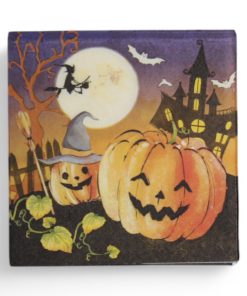 Servietten mit Halloween-Thema mit fröhlichen Kürbissen