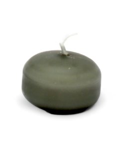 Schwimmkerzen STAUBGRÜN 4,5 cm. - schön in Schalen mit Wasser