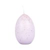smukt lys lilla ø 6,5 centimeter æggelys med guldstænk til påske eller guldfesten