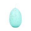 smukt mintgrønt ø 6,5 centimeter æggelys med guldstænk til påske eller guldfesten