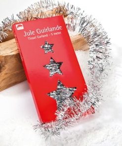 Lametta-Girlande SILBER 5 m lange Girlande - Weihnachtsbaumschmuck