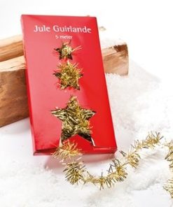 Lametta-Girlande GOLD 5 m lang - Weihnachtsbaumschmuck