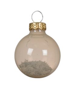 Alternative view of Julekugler glas med stjerner indeni, PERLEMOR Ø  3 cm. (9 stk.)