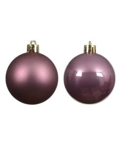Alternative view of Weihnachtskugeln, Plastik, ALTROSA in matt und glänzend, Ø 6 cm. (12 stk.)