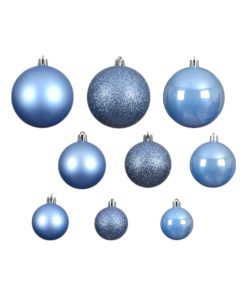 Alternative view of Julekugler, plastik, HIMMELBLÅ Ø 4 - 6 cm. (30 stk. mix boks)