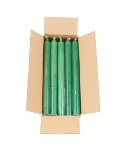 20 styk grønne farvede stagelys på 25 centimeter