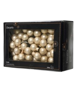 små glaskugler med ståltråd wire matte perlemors farvede i diameter 2 centimeter