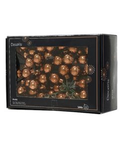 små glaskugler med ståltråd wire blanke espresso brune i diameter 2 centimeter