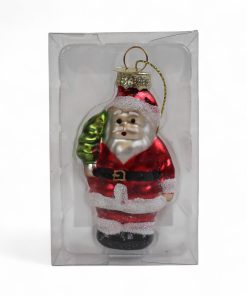 glasfigur som en sød pingvin er sjov juletræspynt der måler 5 centimeter i diameter