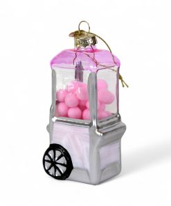tyggegummimaskine med pink tyggegummikugler