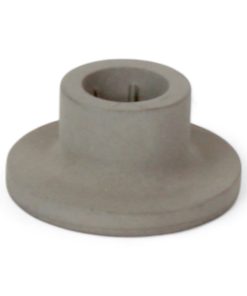 4 centimeter stor grå beton lysestage til kertelys med diameter på 1.2 centimeter