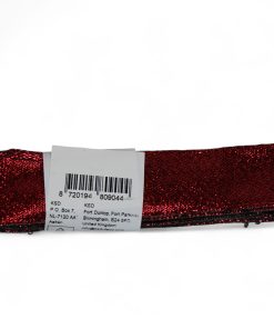 2 meter og 25 millimeter blank mørkerødt bånd til dekorationer og gavebånd|røde og bordeaux farvede gavebånd og dekorationsbånd i forskellige bredder og længder
