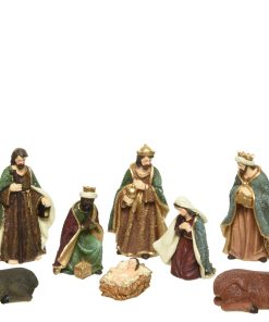 krybbespil med 8 religiøse figurer op til 20 centimeter i mange farver