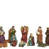 krybbespil med 10 religiøse figurer op til 13 centimeter i mange farver
