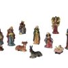 krybbespil med 10 religiøse figurer op til 13,5 centimeter i mange farver