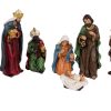 krybbespil med 7 religiøse figurer op til 12,5 centimeter i flotte farver