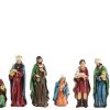 krybbespil med 7 religiøse figurer op til 25,5 centimeter i flotte farver