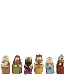 krybbespil med 8 religiøse figurer op til 9,5 centimeter i mange farver