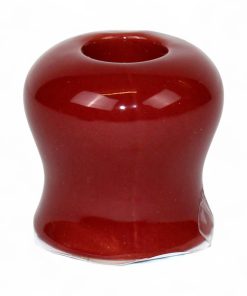 rød lysestage med buet form til 2.2 centimeter stearinlys I brændte farver