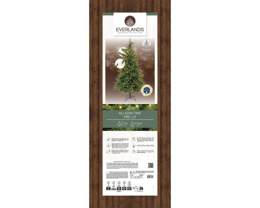 Künstlicher grüner Weihnachtsbaum LED 180 cm. auf Metallfuß, innen – Bild 2