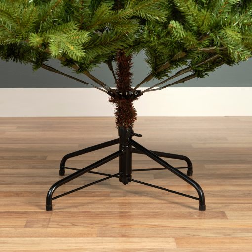Künstlicher grüner Weihnachtsbaum LED 180 cm. auf Metallfuß, innen – Bild 3