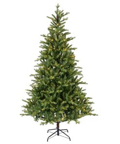højt kunstig indendørs led juletræ der måler 221 centimeter og diameter på 127 centimeter