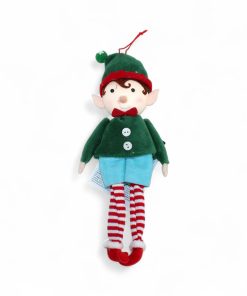 nisse alf i grøn trøje og hue og blå shorts som er 23 centimeter lang og dejlig blød