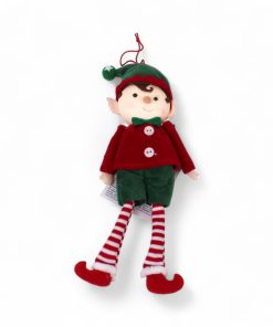 nisse alf i rød trøje og grøn hue og shorts som er 23 centimeter lang og dejlig blød