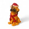 boerboel hund med nissehue højde 8 centimeter