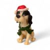 blandingsrace hund med nissehue højde 8 centimeter