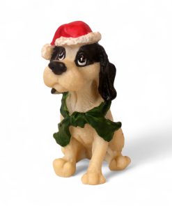 blandingsrace hund med nissehue højde 8 centimeter