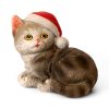 legende kat med nissehue længde 8 centimeter