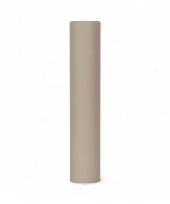 piet hein råhvidt stearinlys med flad top i ren stearin på 5 x 25 centimeter